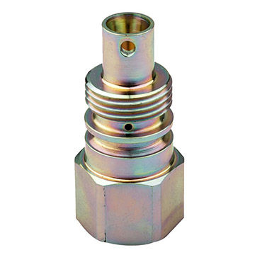 Precision turned connector, zinc coating